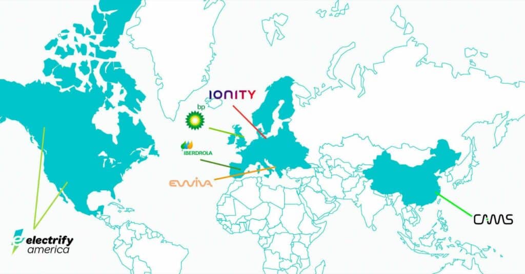 Le réseau de recharge VW dans le monde