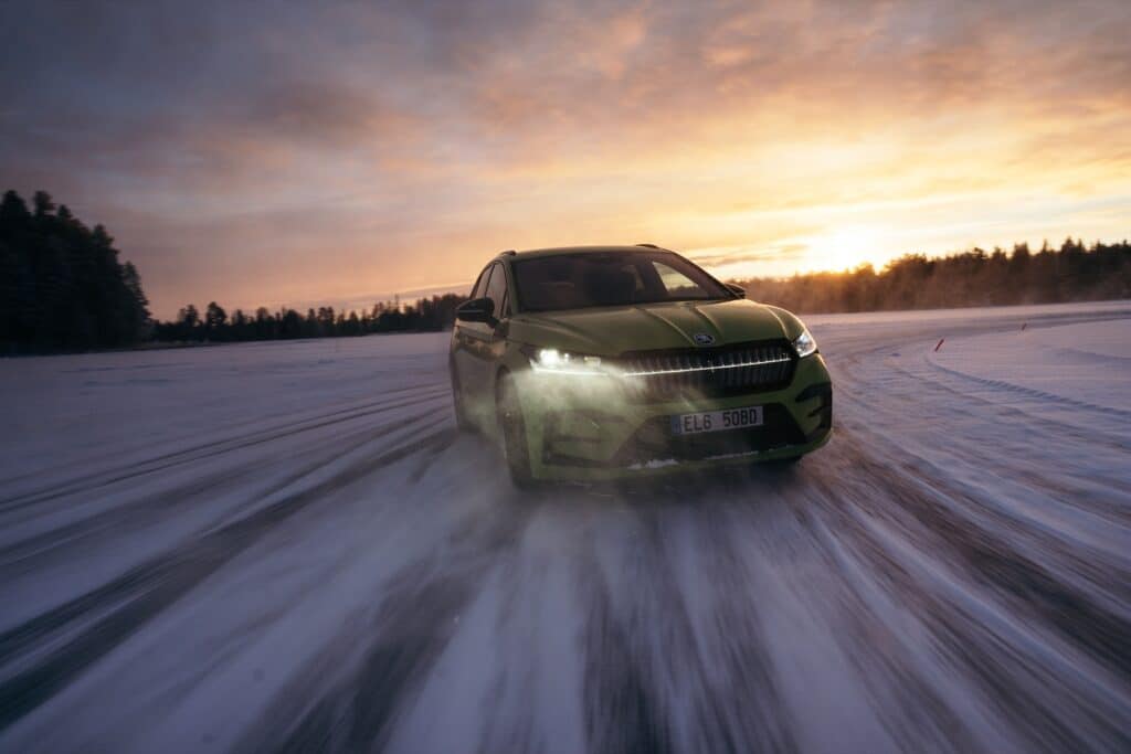 Record de drift pour le Skoda Enyaq RS iV