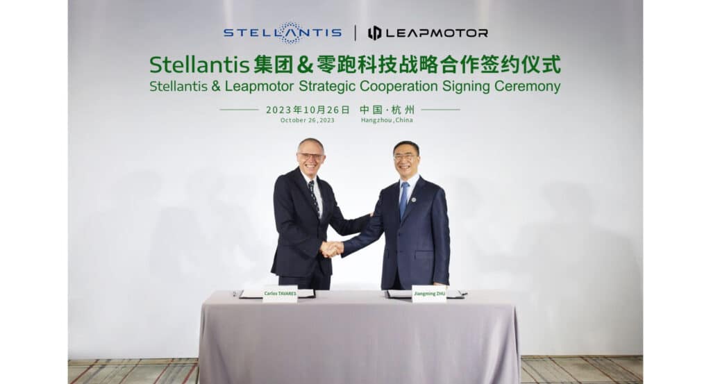 Stellantis et Leapmotor signe un partenariat stratégique